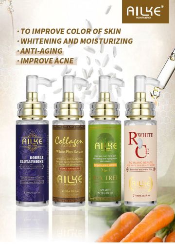 AILKE Skin Glowing Face Serum, Even Toning With Glutathione, Vitamin A,C,E 100ml, Clean Skin, Improves Dull Skin